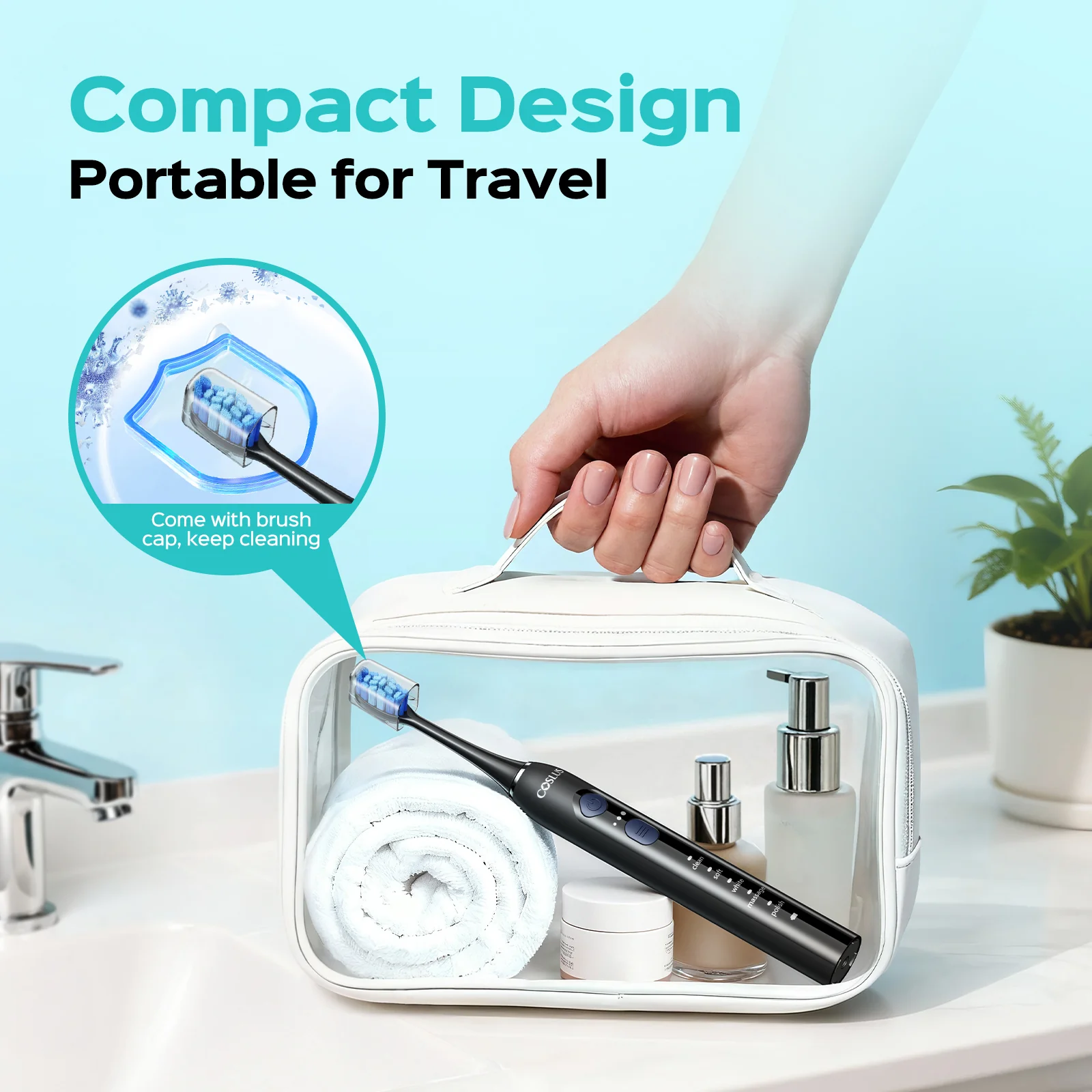 COSLUS C30 Sonic Electric Toothbrush for Adults - Image 11