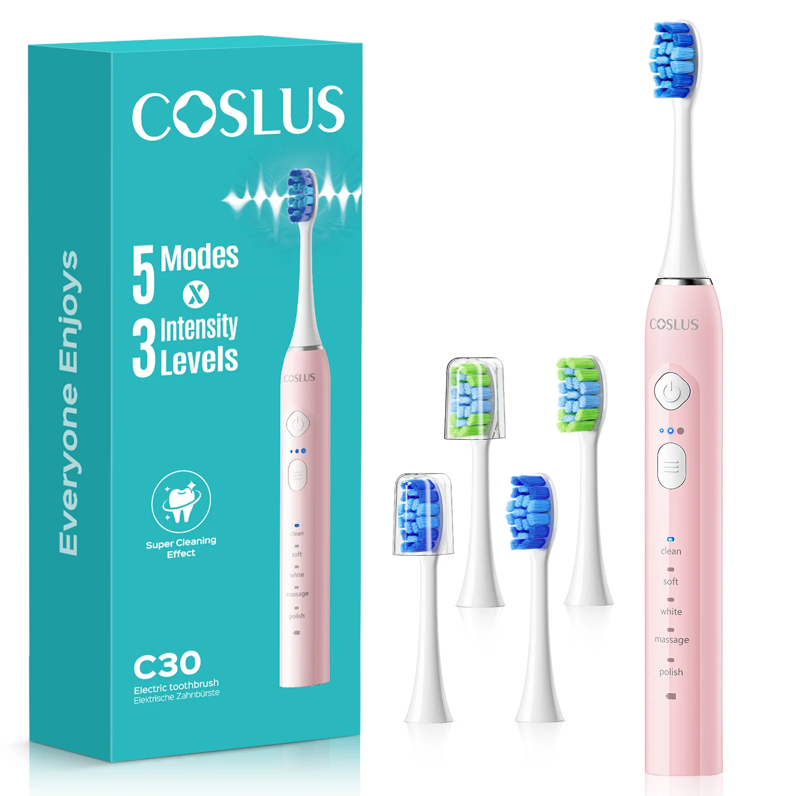 COSLUS C30 Sonic Electric Toothbrush for Adults - Image 15