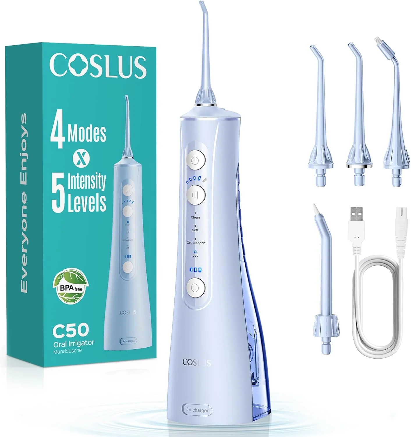 COSLUS C50 Water Flosser | Complete Mouth Clean - Image 3