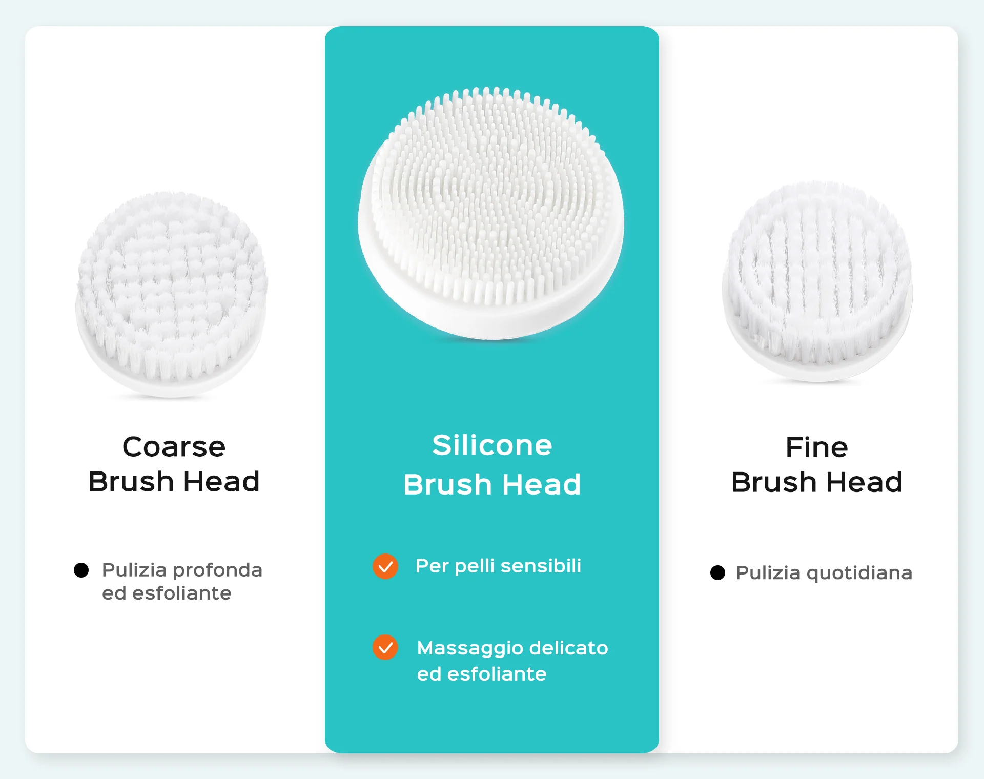 COSLUS FBX04 3 IN 1 Facial Cleansing Brush - Image 4